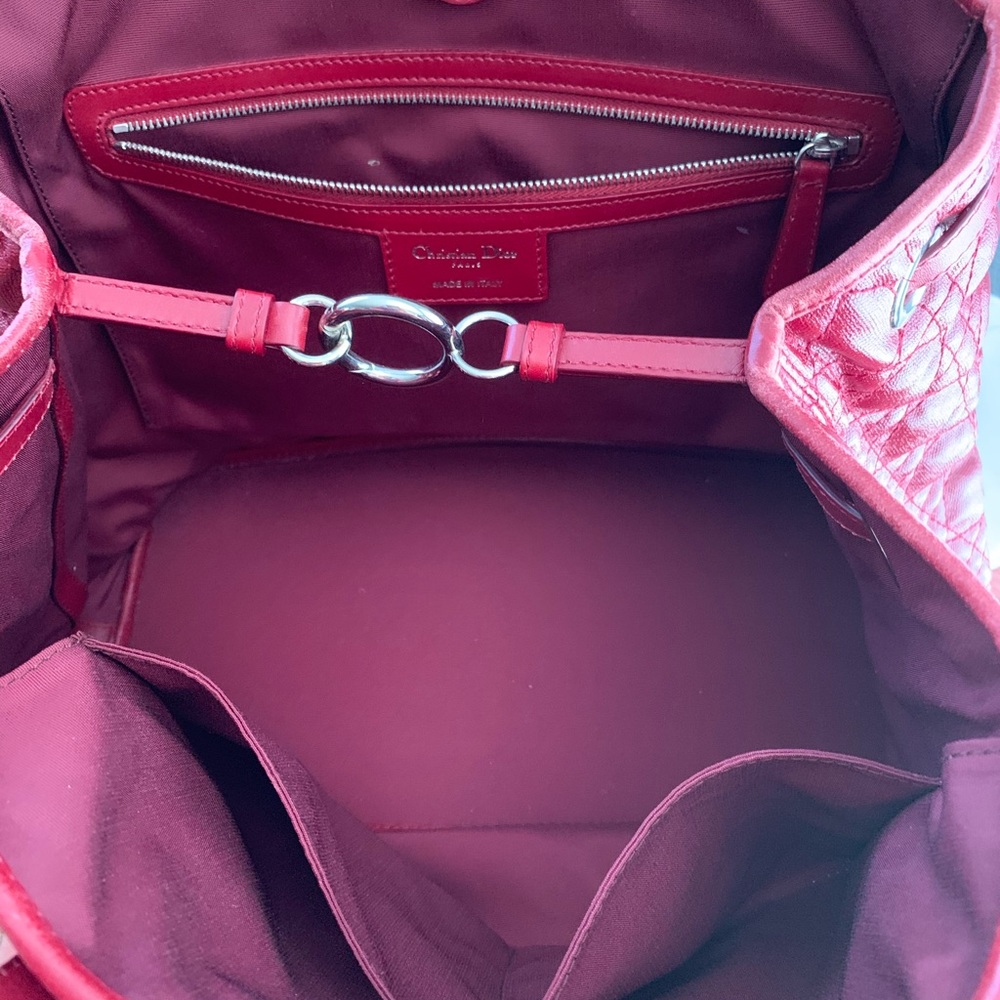 Dior Panarea Cannage Red Tote Great Condition - Picture 6 of 17